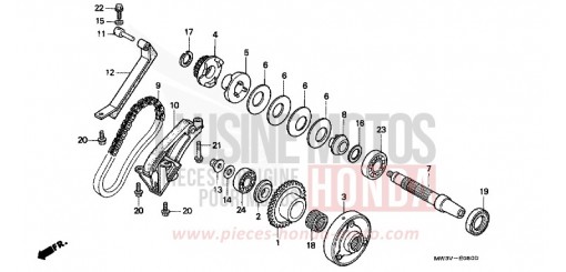 EMBRAYAGE DE DEMARRAGE CB750F2V de 1997